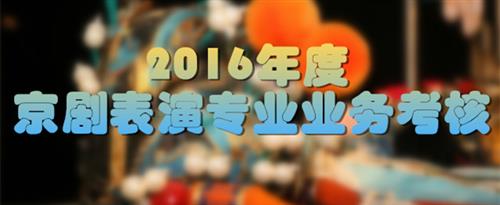 看老女人高根黄色毛片国家京剧院2016年度京剧表演专业业务考...